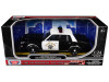 1986 Dodge Diplomat Police Car "California Highway Patrol" Black and White "Law Enforcement and Public Service" Series 1/24 Diecast Model Car by Motormax