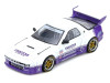 1/64 Inno 2-Car Set Mazda RX-7 FC3S "Pandem Rocket Bunny" (White & Purple) & Mazda Rx-7 FD3S "Rocket Bunny" Boss Wide Body Kit RHD (Right Hand Drive) (Purple Chrome) Diecast Car Models