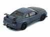 1/64 BMC Top Secret Nissan Skyline R34 BNR34 (Grey Blue with Carbon Bonnet) TAS JP26 Diecast Car Model
