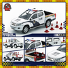 1/64 BMC 2018 Isuzu D-Max Police Car Diecast Car Model