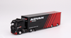 OPEN BOX DISPLAYED 1/64 Mini GT Mercedes-Benz Actros with Racing Transporter ADVAN Diecast Truck Model