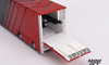 OPEN BOX DISPLAYED 1/64 Mini GT Mercedes-Benz Actros with Racing Transporter ADVAN Diecast Truck Model