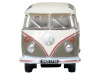 Volkswagen T1 Samba Bus Mouse Grey and Pearl White with Red Stripes 1/148 (N) Scale Diecast Model Car by Oxford Diecast