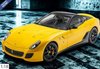 1/18 BBR 2010 Ferrari 599 GTO (Tri-Coat Yellow with Black Roof) Car Model Limited 27 Peces