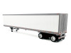 53' Spread Axle Refrigerated Trailer White 1/87 (HO) Plastic Model Car by HO Logistics