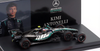 1/64 Minichamps 2026 Formula 1 Chinese GP Mercedes-AMG W17 #12 Kimi Antonelli 1st Pole Position Diecast Car Model with Pole Position Tire Diecast Car Model
