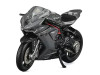 2022 MV Agusta F3 Rosso Motorcycle Silver Metallic with Figure 1/64 Diecast Model by CM Model