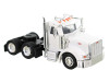 Peterbilt 367 Truck Tractor with Day Cab White and Articulated Tank Trailer "Cemex" White with Blue Stripes Combo Set 1/87 (HO) Plastic Model Car by HO Logistics