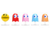 Set of 5 Diecast Figures "Pac-Man" (1980) Video Game "Metalfigs" Series Diecast Models by Jada