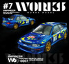 1/64 Works Models 1997 Subaru Impreza WRC Monte Carlo Colin Mcrae #3 Diecast Car Model