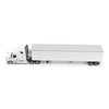 1/64 Diecast Masters 2025 Freightliner Cascadia Gen-5 ('2025) Tractor (Winter White) & Great Dane Champion 53 FT Reefer Trailer Diecast Model