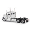 1/64 Diecast Masters Peterbilt Model 589 131-inches-BBC Day-Cab Tandem-Axle Truck Tractor (White) Diecast Model