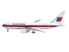 Boeing 767-200ER Commercial Aircraft "United Airlines" (N611UA) White with Stripes 1/400 Diecast Model by V1:400