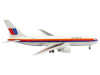 Boeing 767-200 Commercial Aircraft "United Airlines" (N601UA) White with Stripes 1/400 Diecast Model by V1:400