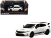 Honda Civic Type R (FL5) RHD (Right Hand Drive) "HKS" White with Black Stripes 1/64 Diecast Model Car by MotorHelix