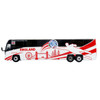 MCI D4520 Coach Bus "England National Football Team" White with Graphics "International Federation of the Global Game" Series Limited Edition to 504 pieces Worldwide 1/87 (HO) Diecast Model by Iconic Replicas
