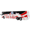 MCI D4520 Coach Bus "England National Football Team" White with Graphics "International Federation of the Global Game" Series Limited Edition to 504 pieces Worldwide 1/87 (HO) Diecast Model by Iconic Replicas