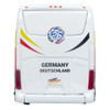Daimler Tourrider Coach Bus "Germany National Football Team" White with Graphics "International Federation of the Global Game" Series Limited Edition to 504 pieces Worldwide 1/87 (HO) Diecast Model by Iconic Replicas