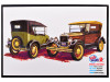 Skill 2 Model Kit 1927 Ford Model T Touring 2 in 1 Kit 1/25 Scale Model by AMT