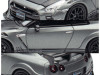 Nissan GT-R (R35) "Top Secret" RHD (Right Hand Drive) Gray Metallic with Carbon Hood "IAM Bangkok 2025 Event Edition" 1/64 Diecast Model Car by Inno Models