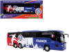 Scania Touring HD Coach Bus "France National Football Team" Blue with Graphics "International Federation of the Global Game" Series Limited Edition to 504 pieces Worldwide 1/87 (HO) Diecast Model by Iconic Replicas
