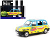 The Beatles London Taxi RHD (Right Hand Drive) "Hello Goodbye" Blue and Yellow with Graphics Diecast Model by Corgi
