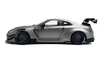 1/18 Solido 2023 Nissan Skyline GT-R Nissan GT-R (R35) Liberty Walk Bodykit Type 2.0 (Silver Metallic) Diecast Car Model