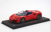 1/18 BBR Ferrari 488 Pista Spider (Rosso Corsa Red with Two Yellow Stripes) Car Model Limited 48 Pieces