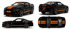 1/64 Shelby Collectibles 2013 Ford Mustang Shelby GT500 (Black with Orange Stripes) "Superman" Car Diecast Car Model