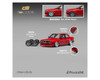1/64 CM Model Pandem BMW M3 E30 (Bright Red) Diecast Car Model