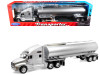 1/32 Welly Kenworth T2000 Semi Truck (Silver with Silver Tanker Trailer) Transporter Diecast Model