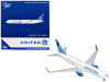 Boeing 767-300ER Commercial Aircraft "United Airlines" (N670UA) White with Blue Tail 1/400 Diecast Model Airplane by GeminiJets