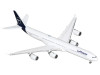 Airbus A340-600 Commercial Aircraft "Lufthansa" (D-AIHF) White with Dark Blue Tail 1/400 Diecast Model Airplane by GeminiJets