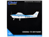 Cessna 172 Skyhawk Aircraft "KLM Aeroclub" (PH-WVO) Light Blue and White "Gemini General Aviation" Series 1/72 Diecast Model Airplane by GeminiJets