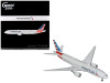 Boeing 777-200ER Commercial Aircraft "American Airlines" (N788AN) Silver with Striped Tail "Gemini 200" 1/200 Diecast Model Airplane by GeminiJets