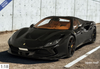 1/18 BBR Ferrari F8 Tributo Spider Open Roof (Black DS) Car Model Limited