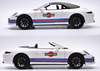 1/18 Schuco Porsche Cayman GT4 (Martini) Diecast Car Model