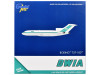 Boeing 727-100 Commercial Aircraft "British West Indian Airways" (9Y-TCO) White with Light Green Stripes 1/400 Diecast Model Airplane by GeminiJets