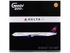 Boeing 767-400ER Commercial Aircraft with Flaps Down "Delta Air Lines" (N482MH) White with Blue and Red Tail "Gemini 200" Series 1/200 Diecast Model Airplane by GeminiJets