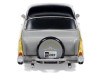 1957 Chevrolet Bel Air Lowrider Gray with Black Top and Gold Accents 1/64 Diecast Model Car by IXO Models