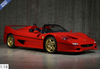 1/18 BBR Ferrari F50 Spider (Red with Gold Wheels) Car Model Limited
