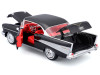 1957 Chevrolet Bel Air Coupe Black with Red Interior "Special Edition" Series 1/18 Diecast Model Car by Maisto