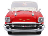 1957 Chevrolet Bel Air Convertible Red with White Interior "Special Edition" Series 1/18 Diecast Model Car by Maisto