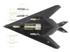 Lockheed YF-117 Nighthawk Stealth Aircraft "79-10782 410th FTS Edwards AFB" (2005) United States Air Force "Air Power Series" 1/72 Diecast Model by Hobby Master