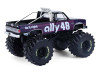 1984 Chevrolet Silverado Monster Truck #48 "Ally" Black and Purple with Graphics "Kings of Crunch - Hendrick Motorsports Tribute" Special Edition 1/64 Diecast Model Car by Greenlight