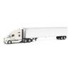 1/50 Diecast Masters Kenworth T680 Next-Gen 76in-High-Roof Sleeper-Cab Tandem Tractor with Great Dane Champion 53ft Dry Cargo Trailer (White) Diecast Model