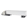 1/50 Diecast Masters Kenworth T680 Next-Gen 76in-High-Roof Sleeper-Cab Tandem Tractor with Great Dane Champion 53ft Dry Cargo Trailer (White) Diecast Model