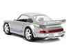 Porsche 911 Carrera RS 3.8 "Mirage" Silver Metallic with Blue Stripes "Transformers: Rise of the Beasts" (2023) Movie "Hollywood Rides" 1/32 Diecast Model Car by Jada