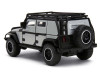 Tej's Jeep Wrangler Custom Silver Metallic with Black Top and Roof Rack "Furious 7" (2015) Movie "25 Years of Fast & Furious" Series 1/32 Diecast Model Car by Jada