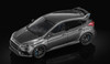 1/64 Sunstar 2018 Ford Focus RS (Moondust Silver Grey) Diecast Car Model